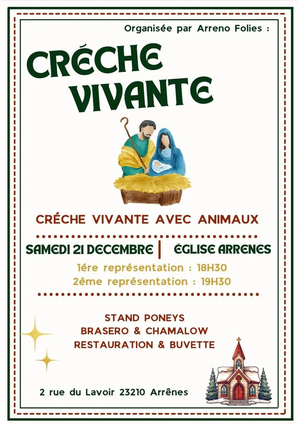 Marché de Noël avec Crèche Vivante