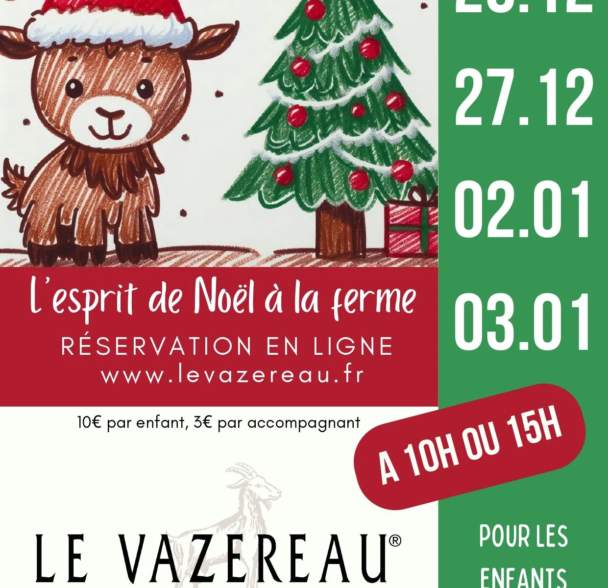 Noël à la ferme du Vazereau