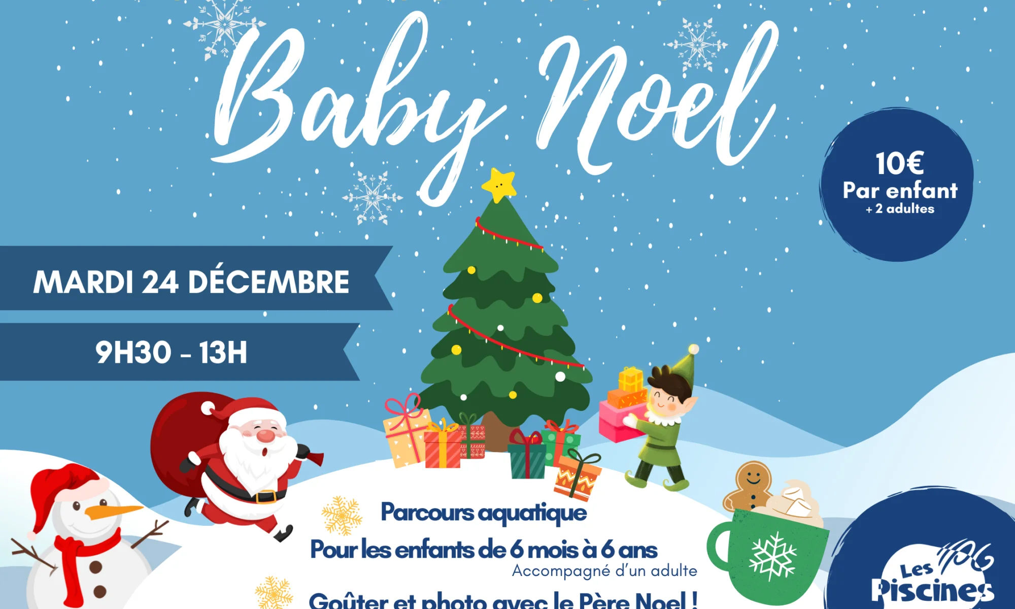 Noël pour les bébés nageurs