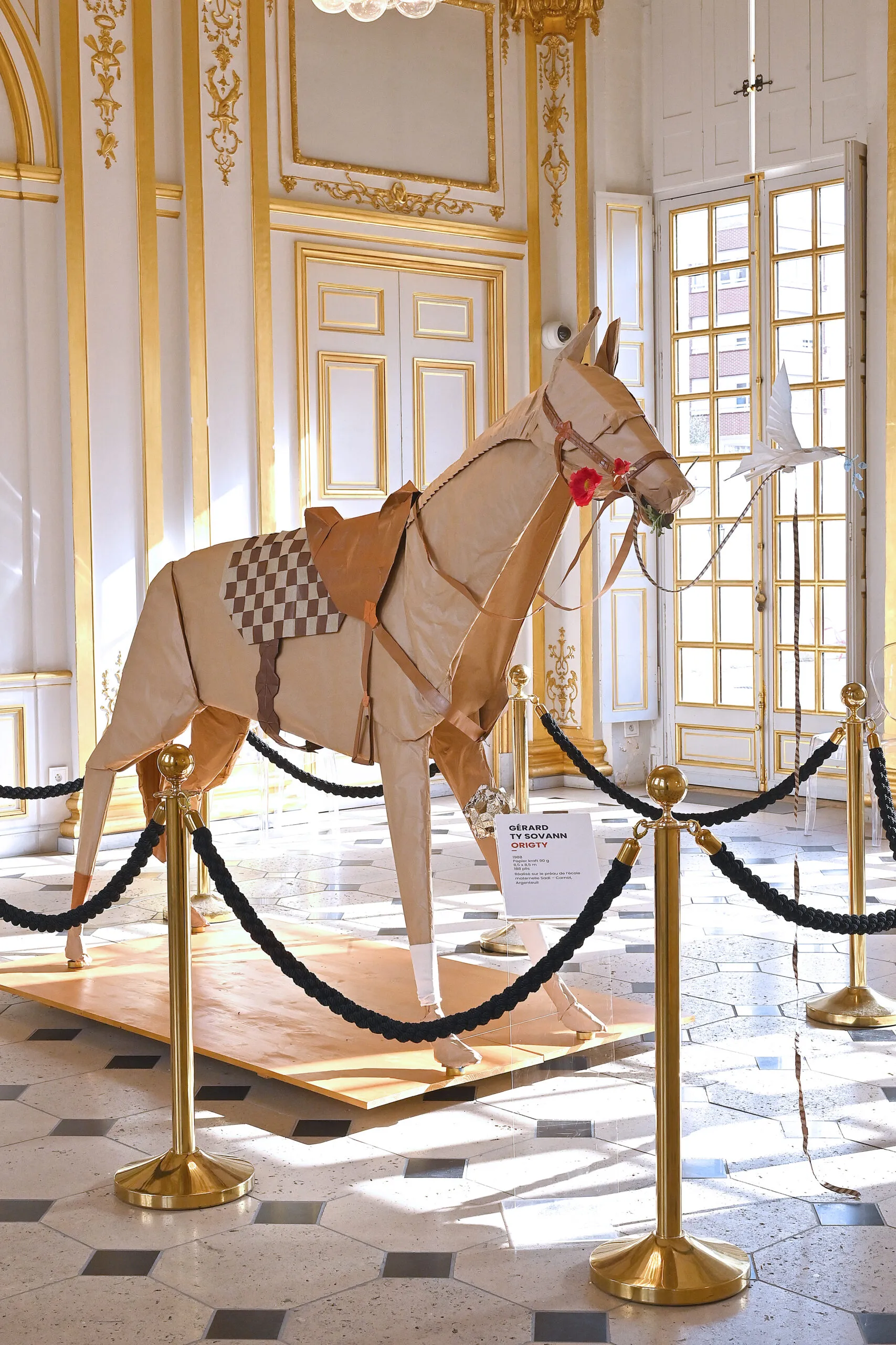 Cheval en origami 