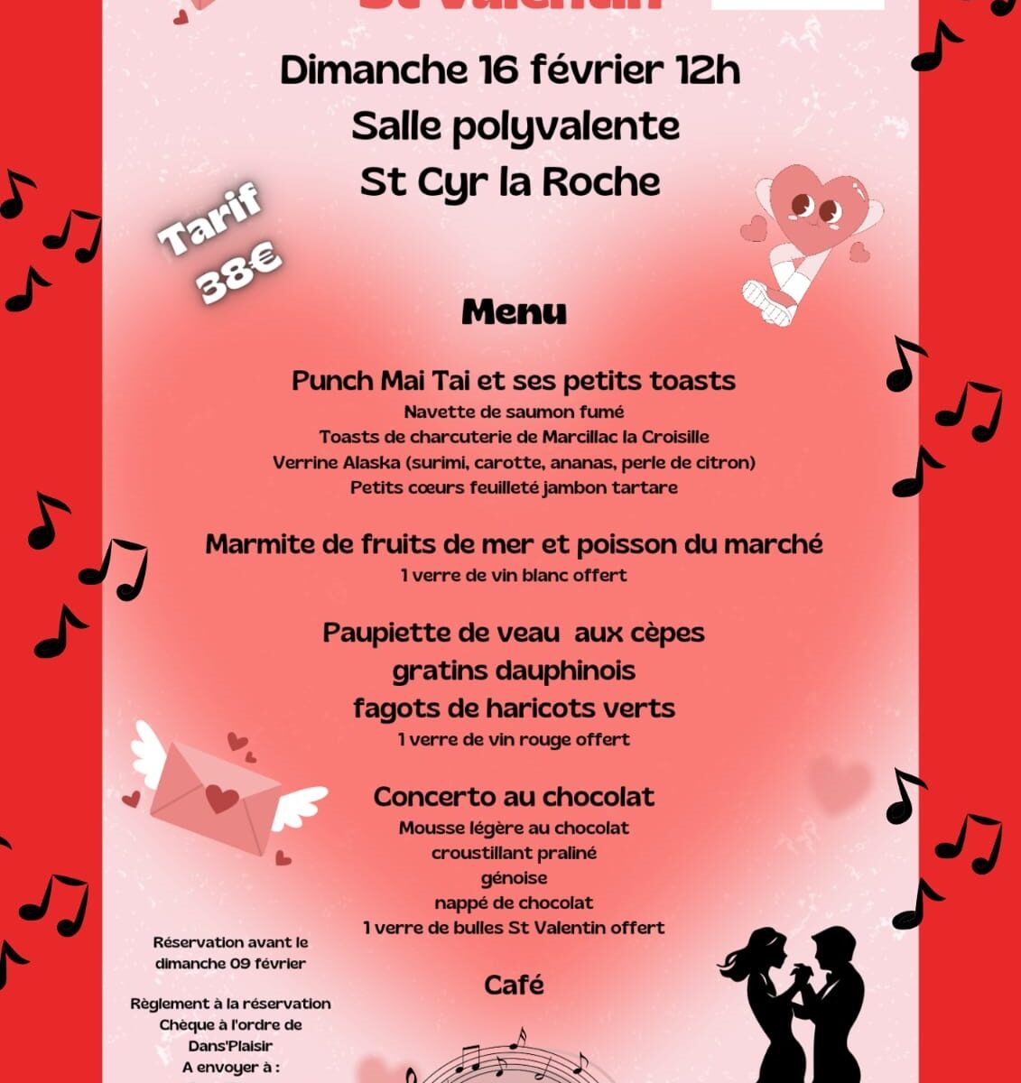 Repas dansant Saint Valentin