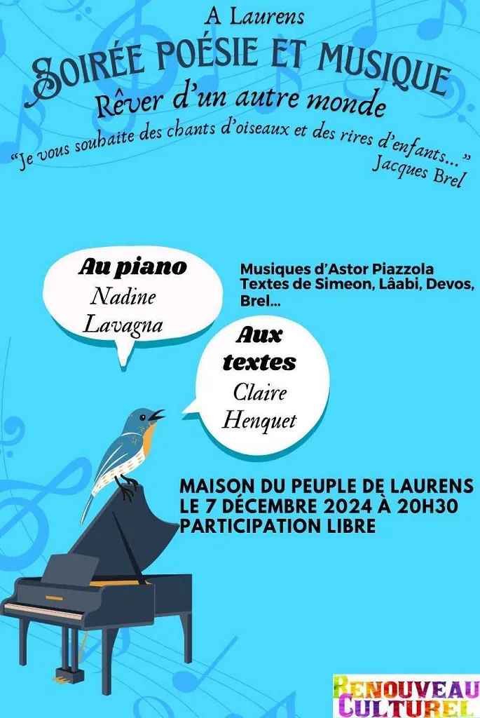 SOIRÉE POÉSIE ET MUSIQUE