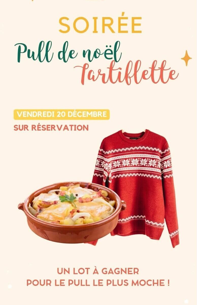 Soirée pull de Noël et tartiflette