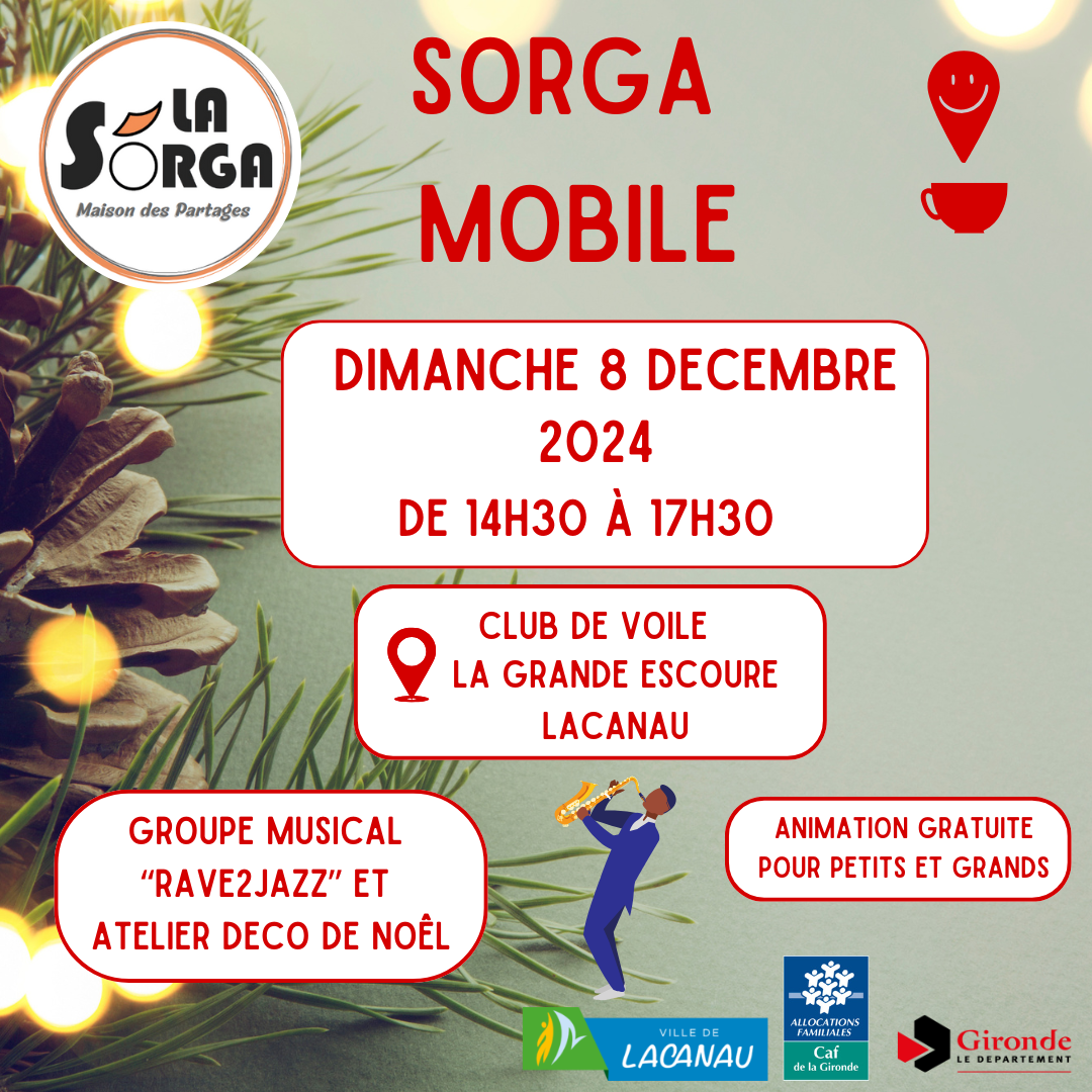 Sorga Mobile groupe musical et atelier de déco de noël