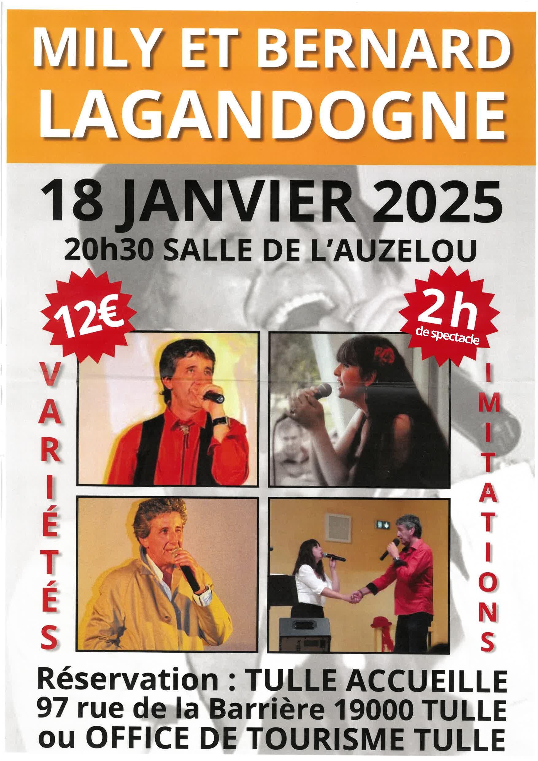 Spectacle Mily et Bernard Lagandogne