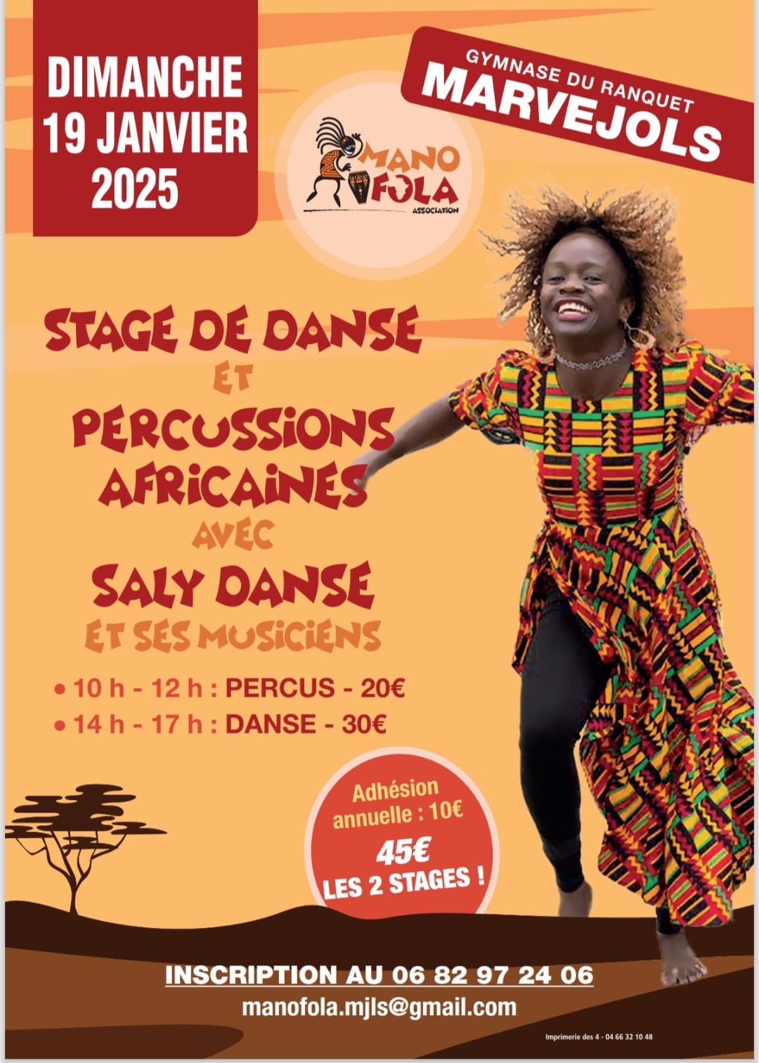 STAGE DE DANSE ET PERCUSSIONS AFRICAINES