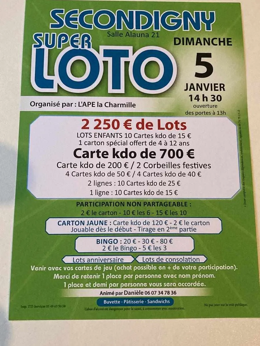 Super loto à Secondigny