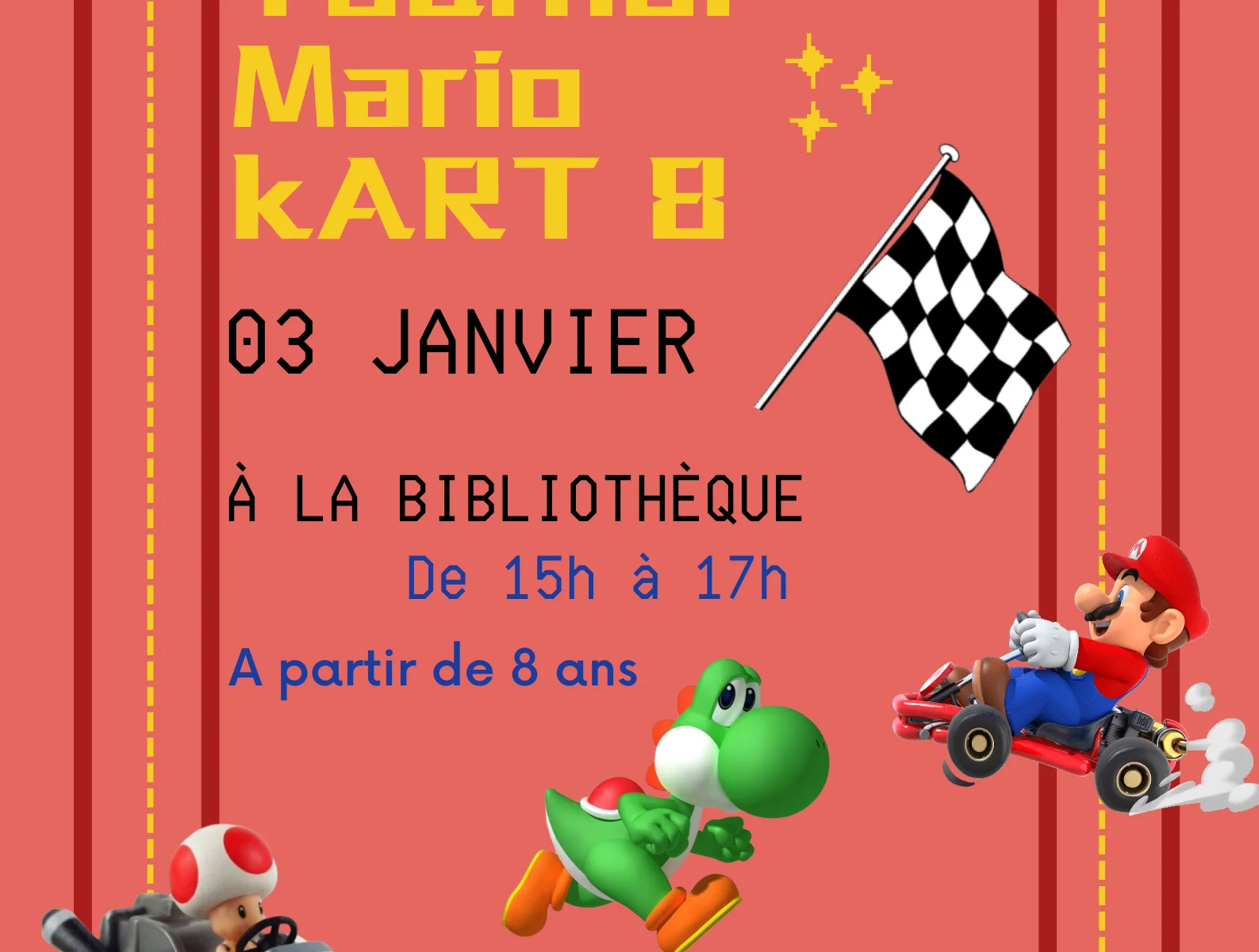 Tournoi jeux vidéo Mario-Kart