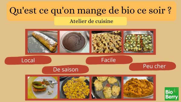 Atelier cuisine "Qu'est ce qu'on mange de Bio ce soir?"