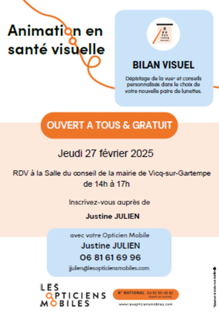 Bilan visuel gratuit