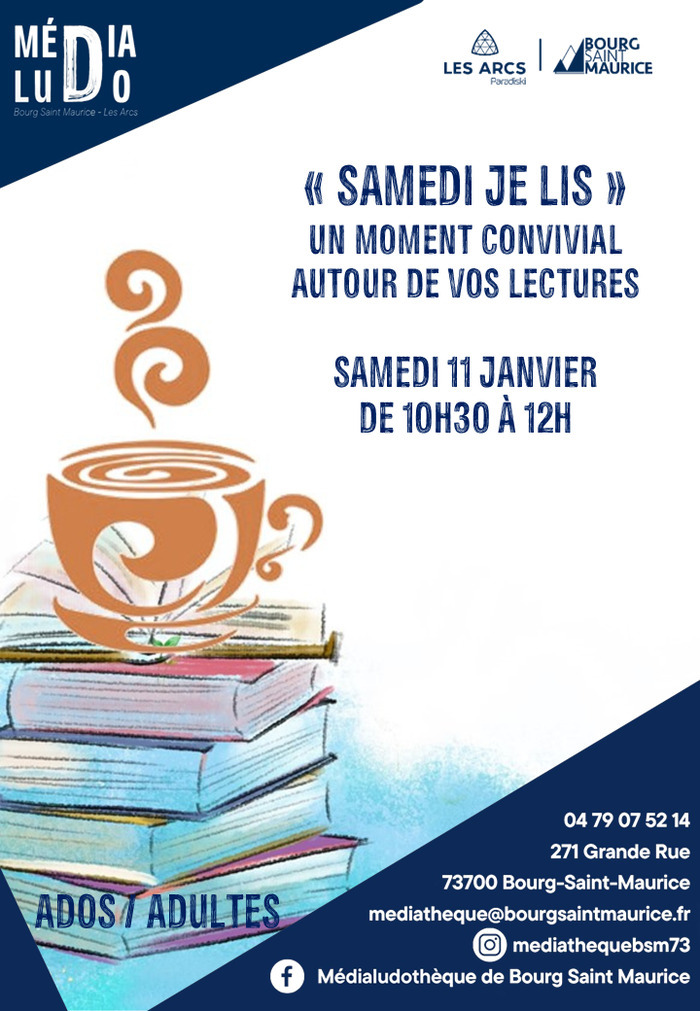 Comité de lecture : Samedi je lis ! Médialudothèque de Bourg Saint Maurice Bourg-Saint-Maurice