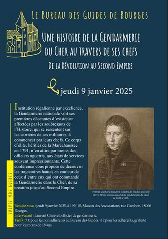 Conférence "Une histoire de la gendarmerie du Cher au travers de ses chefs"