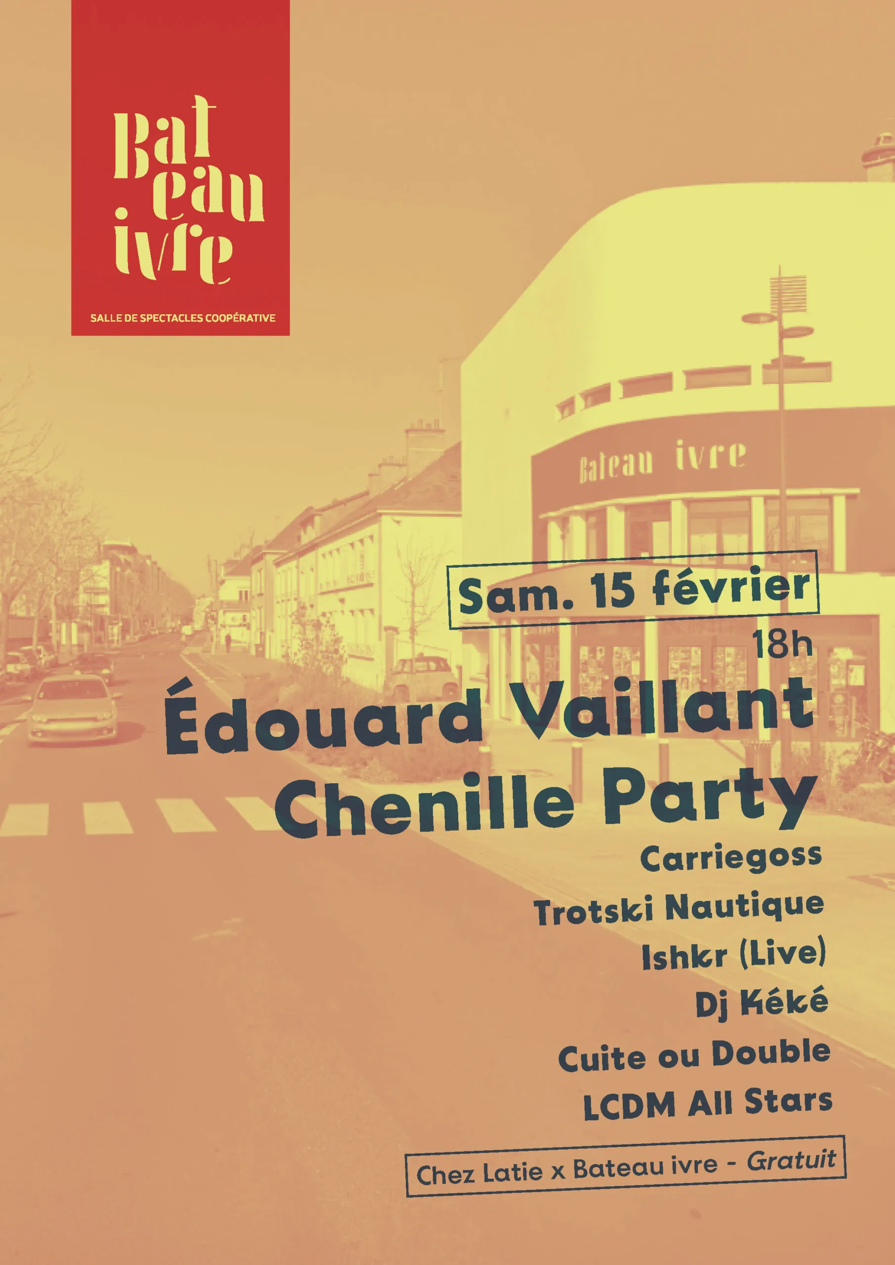 Édouard Vaillant chenille party Bateau ivre x Chez Latie