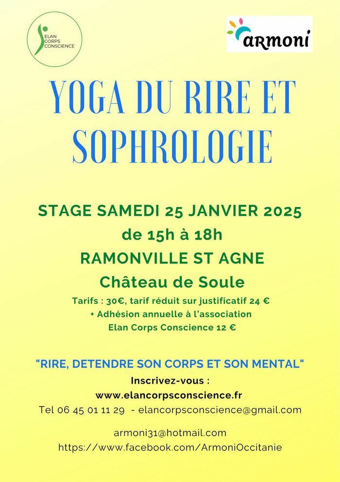 Stage Yoga du rire et Sophrologie Château de Soule Ramonville-Saint-Agne