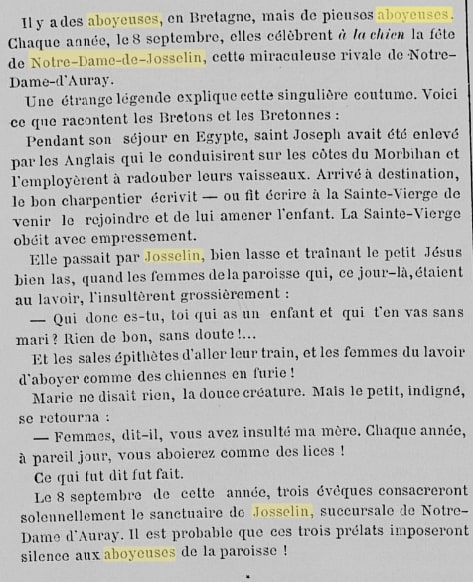 ABOYEUSES JOSSELIN