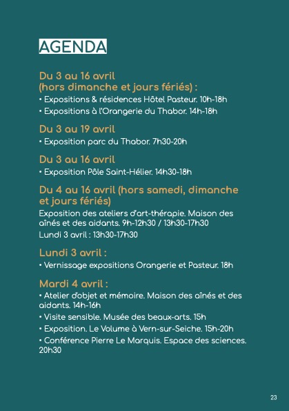 Rennes met en mouvement Arts et Soins du 3 au 16 avril
