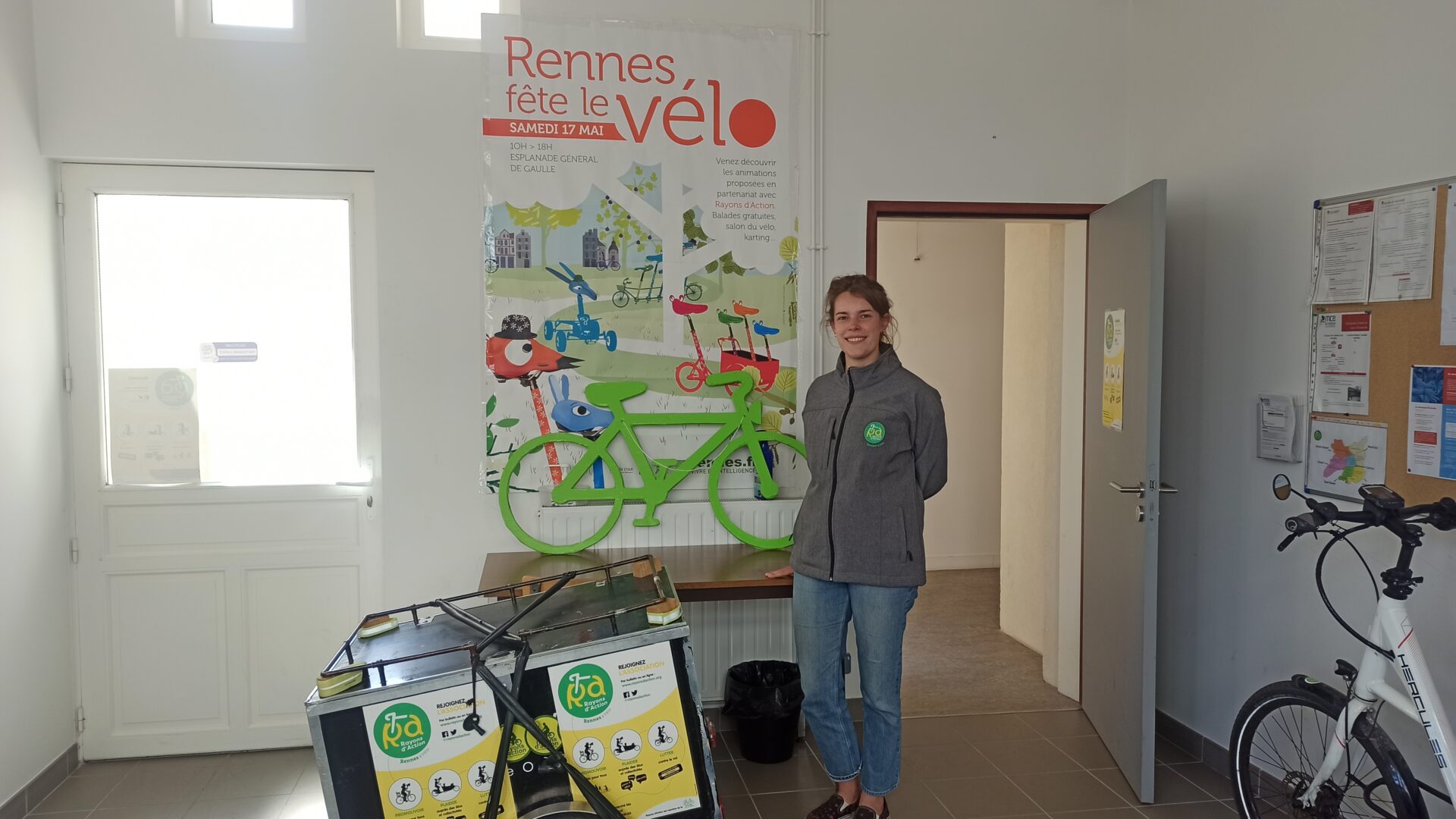 Rennes. Rayons d’action œuvre pour une ville à vélo